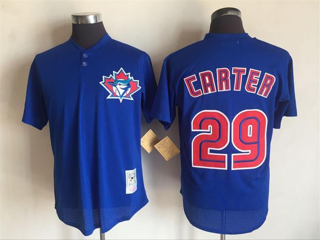 2017 MLB Toronto Blue Jays #29 Joe Carter Blue Throwback Jerseys->pittsburgh pirates->MLB Jersey